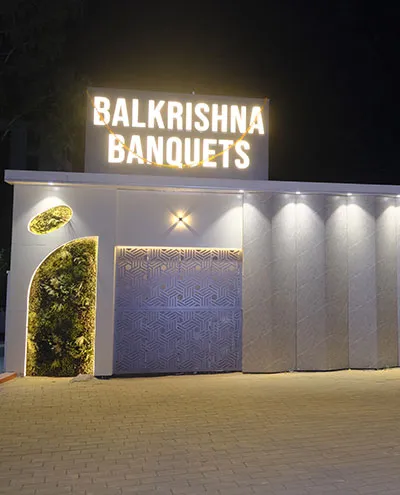 Elegant Wedding Venue Interior Setup Pune - Balkrishna Banquets