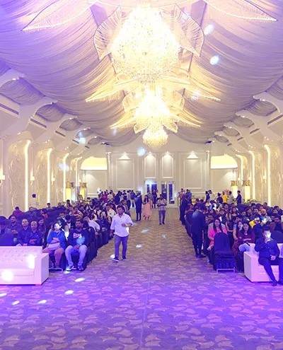 Romantic Anniversary Celebration Venue Setup Pune - Balkrishna Banquets