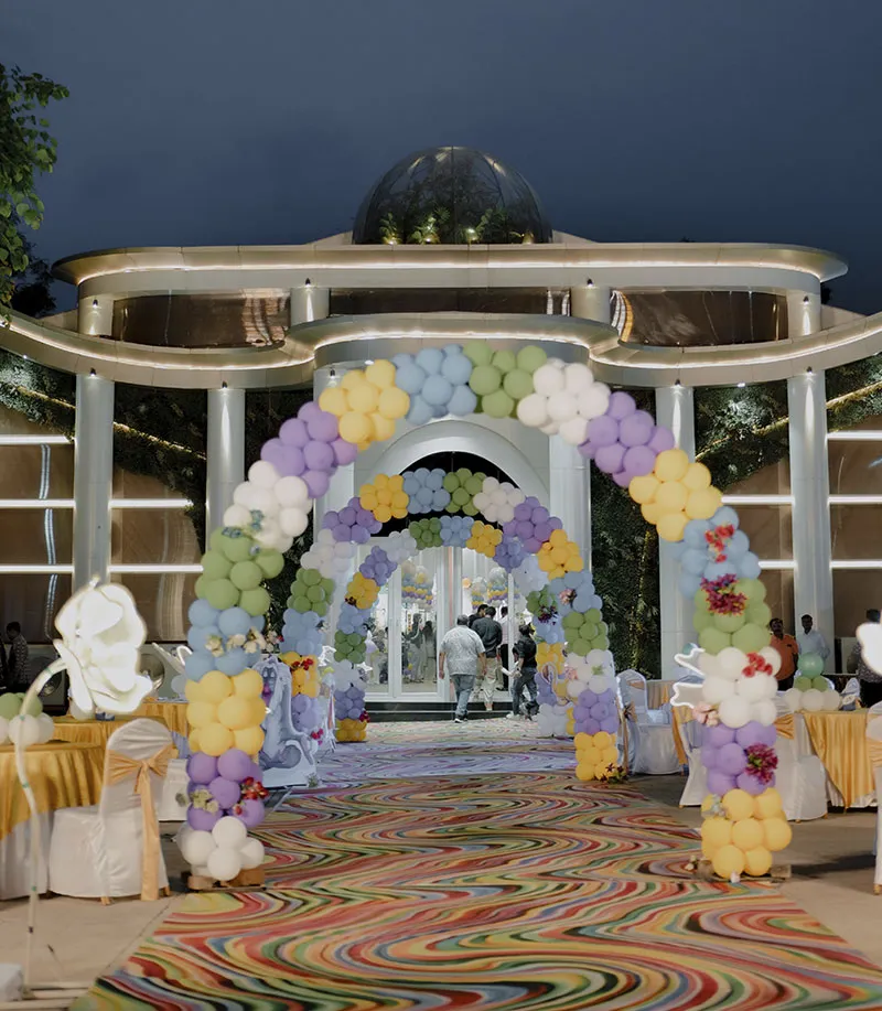 Vibrant Birthday Party Venue Setup Pune - Balkrishna Banquets